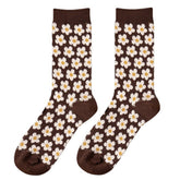 Calcetines florales con estética cottagecore